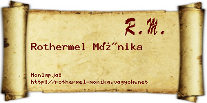 Rothermel Mónika névjegykártya