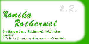 monika rothermel business card